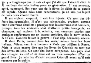 mon ami Cocciol par Malaparte testo